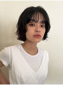 お洒落なミニボブ×抜け感パーマ