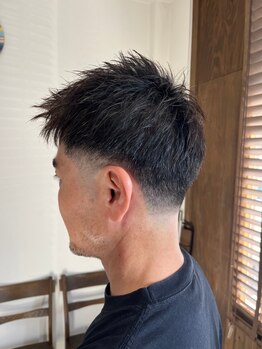 ヘアスタジオ ジールーム(hair studio G-room)の写真/≪マンツーマン制≫メンズカット+炭酸スパいつでも¥4500◆フェードスタイルも◎いつでも爽やかでかっこよく