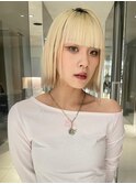 【MINX】似合わせ小顔レイヤーボブウルフ_銀座/髪質改善