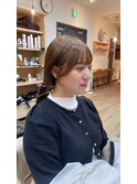 【顔周りカットSayaka】ブリーチなし○ベージュブラウン