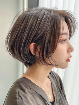 レヴ 草加店(LEV.) イメチェン　外ハネ　ボブ　美髪　ワイドバング　ブルーブラック