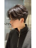 ノーリミット(No Limit)&nbsp;(梅田/大阪)　センタパ-ト×曲がる縮毛矯正　韓国メンズヘアー