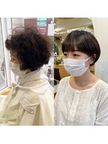キミトヘアデザインアンドスパ(Kimito Hair design&spa)&nbsp;髪質改善　マッシュショート　ストレートパーマ