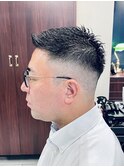 【40代男性】ロンドンフェザーアップフェード（大宮バーバー）