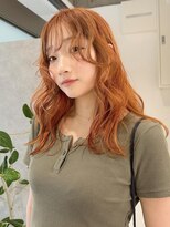 ムーン バイ ケンジ(moon by KENJE)&nbsp;hinari/オレンジカラー/ブリーチカラー/ハイトーン