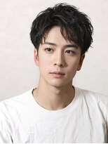 サロンリベルテ(salon Liberte) 清潔感◎アップバング×ソフトスパイラル爽やかメンズ好印象