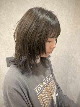 髪きる、ところ。 北24条店 ウルフレイヤー/ミディアムウルフ/韓国ウルフ/エンドカラー