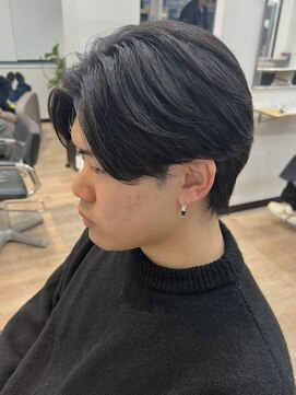 グッドタイムエフティフィフス 横浜西口(GoodTimes ft.fifth) 横浜ニュアンスパーマセンターパート緩めフェザーパーマ40代◆