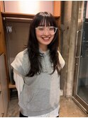 【加藤木麻彩】ロングレイヤーカット