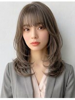 フェイス センター南店(FACE) 髪質改善カラーくびれミディアムレイヤーカット小顔アッシュ