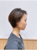 【大人ショートボブ】丸みシルエットで上品に