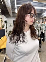 イースエモーション(ease et motion)&nbsp;【天神.大名.今泉】パーマを活かしてレイヤー　まろやかベージュ