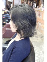 オーバーキャプテンネイキッド(OVER CAPTAIN NAKED)&nbsp;ナチュラル清楚系ボブパーマ（人気のAirwave)