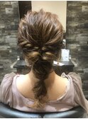 ダウンスタイルヘアセット