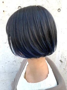 レーヴ(Reve) bob×navy blue　gradation　color【レーヴ】