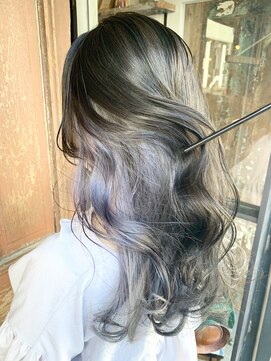 コキャン(COQUIN) ラベンダー パープル グレー グレージュ インナーカラー