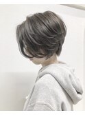 【GiseL】フォルム◎グレーアッシュ　クールショート