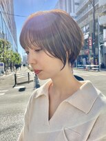 エリマ 調布(elima)&nbsp;ショートボブ/大人ショート/ベージュカラー/前下がりショート