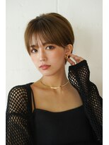 シェル 吉祥寺(shell)&nbsp;大人可愛い耳掛けアレンジ☆マニッシュショート20代/30代/40代