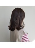 暗髪ミディアム