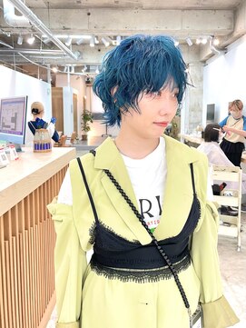 カシェル(cashel kishaba) ディープブルーショートヘア