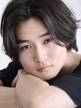 ロアー 葛西店(RAWR hair) 【RAWR】メンズパーマ_センターパートウルフ