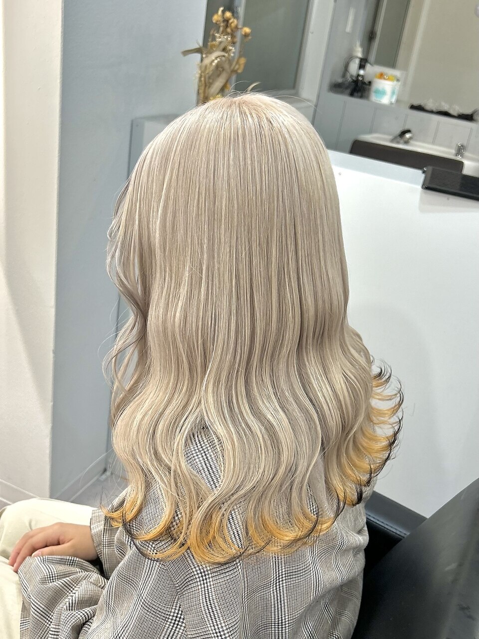 ホワイトミルクティー×狐カラー/キツネカラー：L190802983｜シェイロ