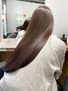 アヴァンス 京橋店(AVANCE) 髪質改善カラー/艶々の光沢感のブラウンベージュ