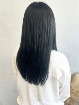 ミュラ(mulah) シアーカラーブルーブラック*透明感ダークカラーストレート