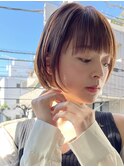 ★前下がりショートボブ石原さとみショートカットカラーパーマ