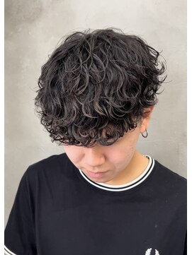 スイッチ(men's SWITCH) 大分メンズ波巻きスパイラルパーママッシュ刈り上げショート