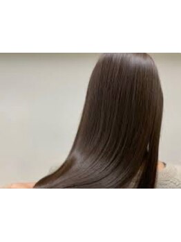 栄養分100％髪質改善酸熱トリートメント&ストレートでサラふわ艶髪♪ケアカラーで艶マシマシ髪♪