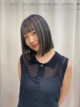 ローウェ 青山 表参道(Louwe) 切りっぱなし bob/ハイライト