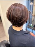 コンパクトショート　ショートボブ　40代