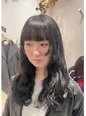 フェイスレイヤー×ロングパーマ