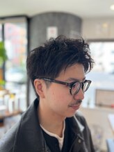 セピア 武蔵浦和店(SEPIA)&nbsp;男らしさも兼ね備えたランダムパーマ