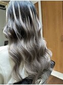 ハイライトレイヤーカットエクステイルミナカラー縮毛矯正