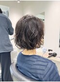 20代30代40代大人美人丸みショートボブウェーブパーマヘア川崎