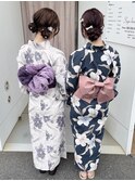 浴衣ヘアアレンジ