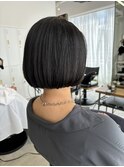 20代30代40代50代◎大人可愛い前下がり切りっぱなしボブ