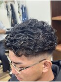 極道パーマ×フェードカット[稲毛/稲毛メンズ/メンズパーマ]