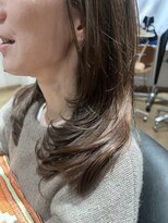 アーカイブ(archive)&nbsp;ブリーチなしアッシュブラウン × レイヤーカット