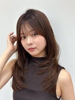 ライズ ネックス ザ サロン 渋谷(LIZE nex the salon) 【小顔レイヤーカット 前髪あり #1】#渋谷駅#韓国#髪質改善