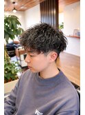 マッシュ×スパイラルパーマ