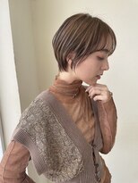 ハピネス 王寺店(Happiness)&nbsp;丸みショートマロンベージュカラー　奈良王寺　20代30代40代