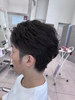 アッシュ 関内店(Ash) フェザーパーマ センターパート 韓国風