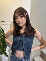 ロンドエニカ 大宮(Lond enika)&nbsp;ミルクティーピンクベージュ/ハッシュカット/ワンホンレイヤー