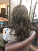ミントベージュ×ゆるふわルーズカール