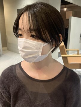 ヘアー アイス ルーチェ(HAIR ICI LUCE) ショート　コンパクトショート　透明感　グレージュ　担当今枝