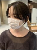 ショート コンパクトショート 透明感 グレージュ 担当今枝